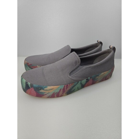 Sperry Crest Twin-Gore Slip-On Platform Sneakers Shoes Grey Tropical Women's 11 - Picture 10 of 12